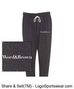 Word and Brown Logo Sweatpants Design Zoom